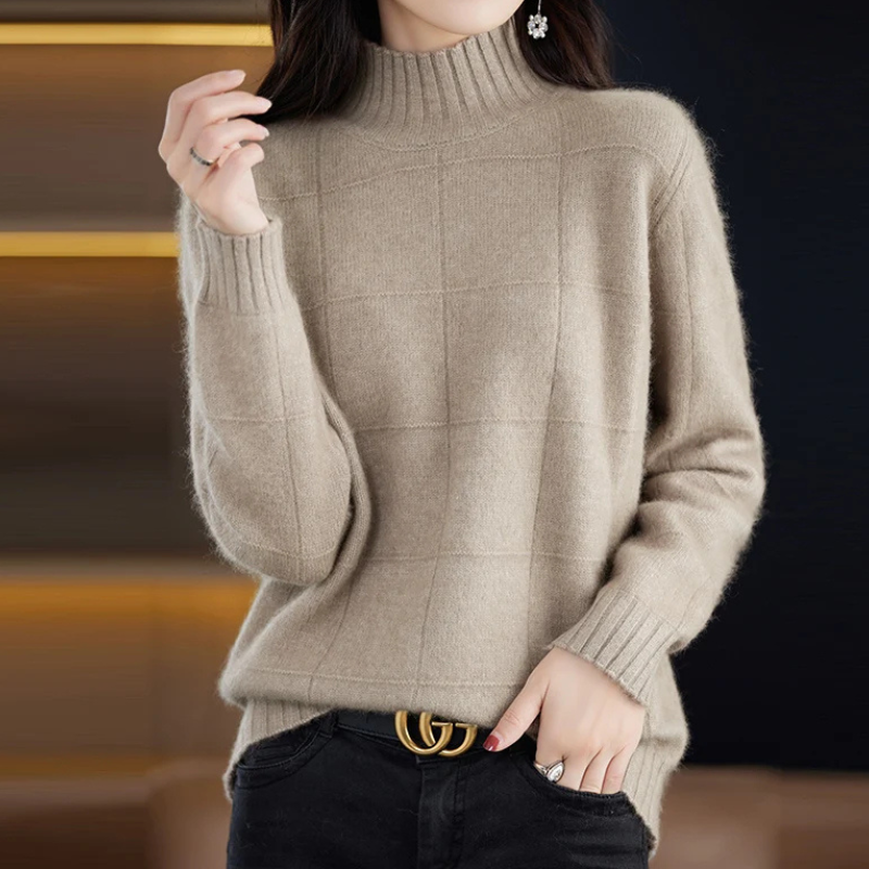 Jasmine - Windproof Turtleneck Sweater