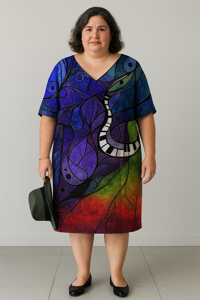 Boho Tummy Covering Dress | LILY