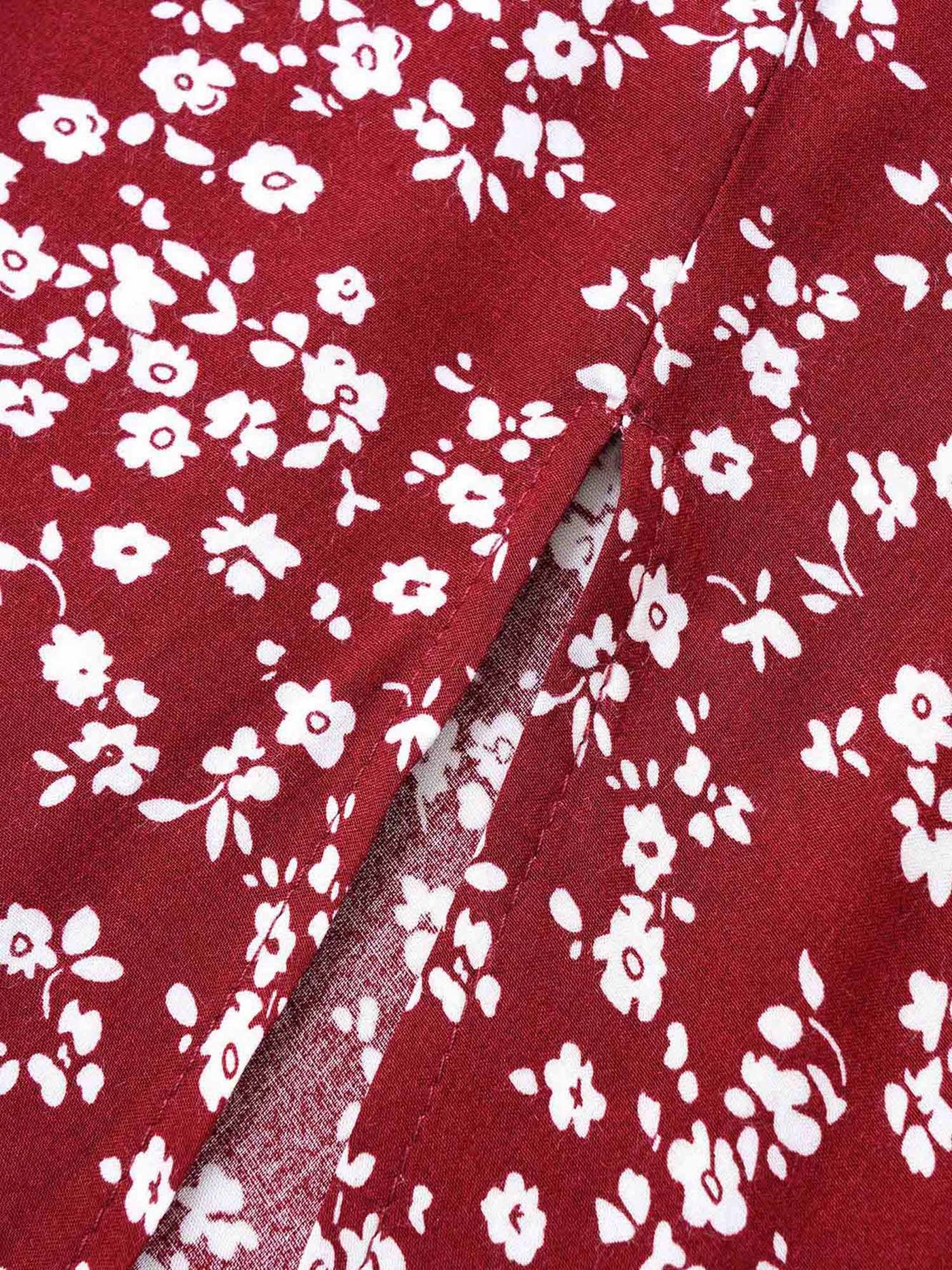 Bloom Dress - Flutter Sleeve Ditsy Floral Pocket Split Maxi Dress