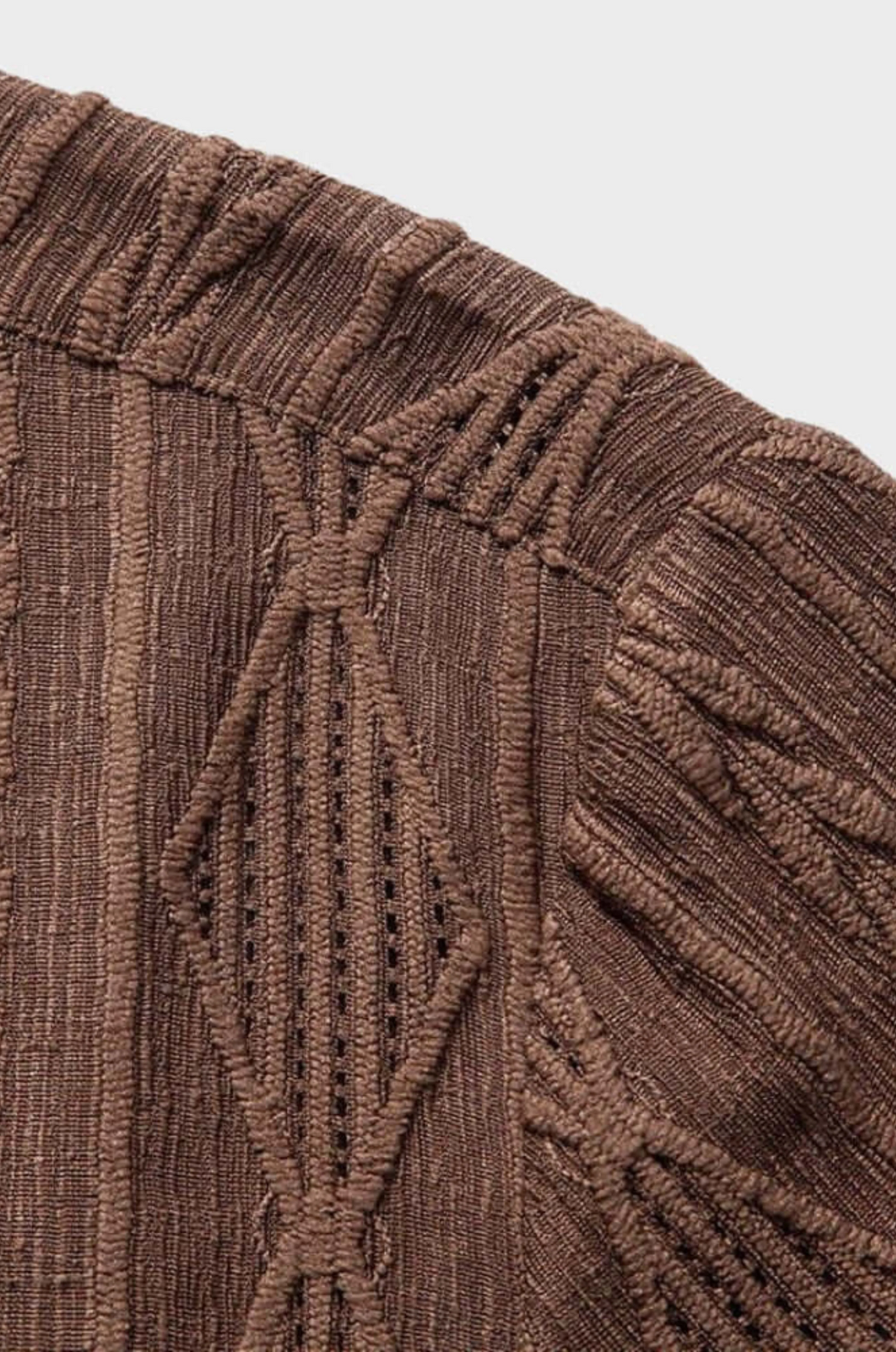 Retro Patterned Linen Shirt