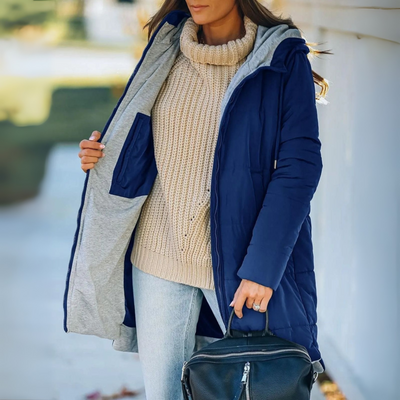 Phoebe | Casual Hooded Puffer Down Jacket