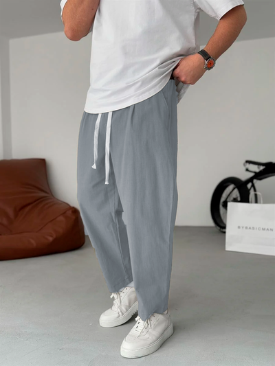 Straight-leg Linen Trousers