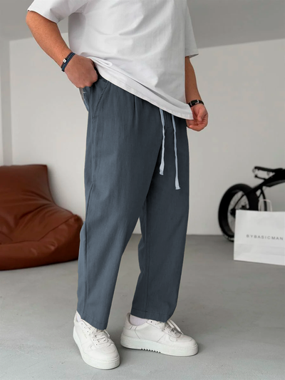 Straight-leg Linen Trousers