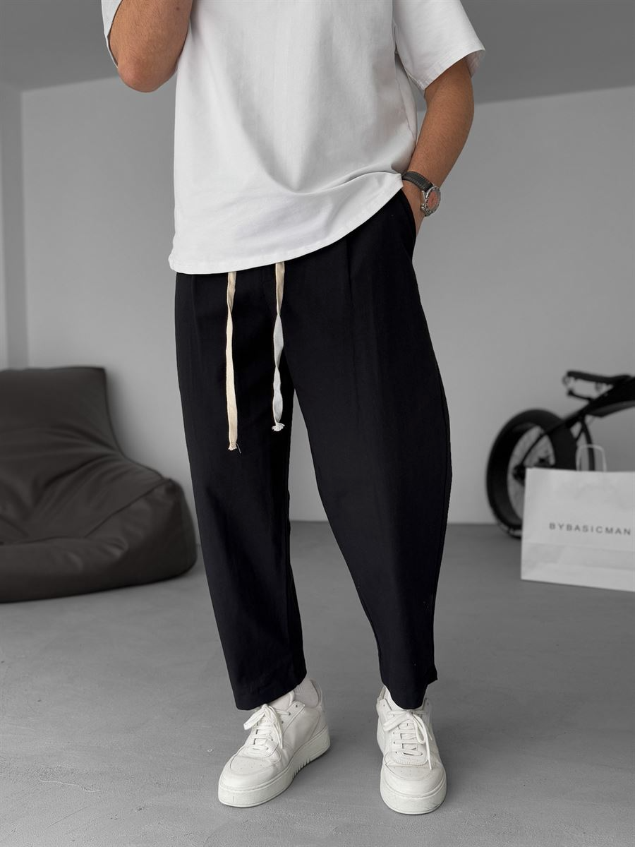 Straight-leg Linen Trousers