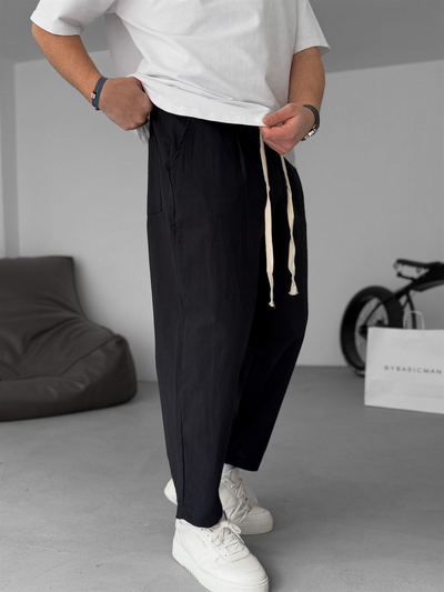 Straight-leg Linen Trousers