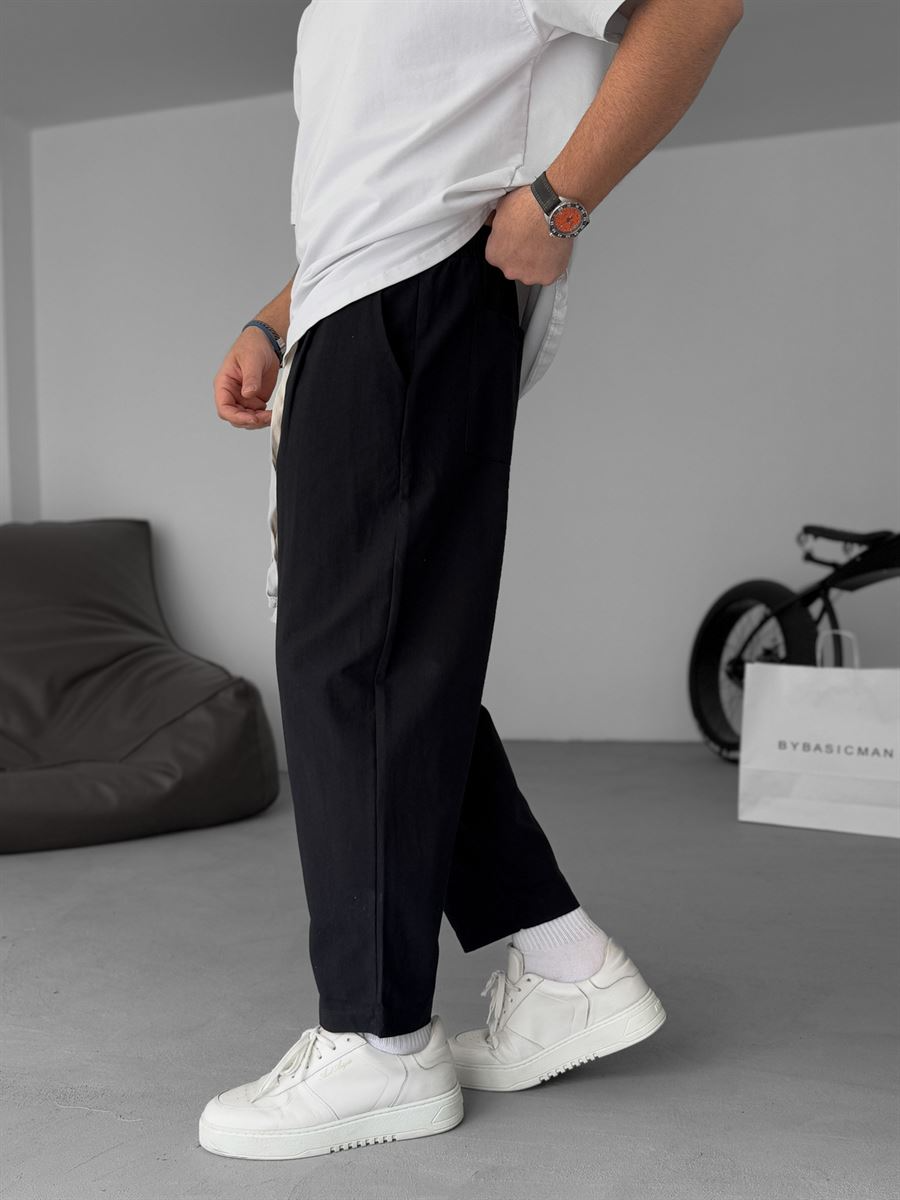 Straight-leg Linen Trousers