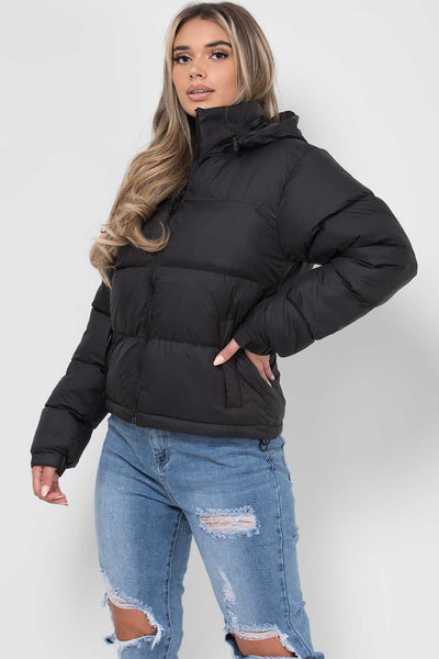 NATALIA™ | Puffer Black Winter Coat