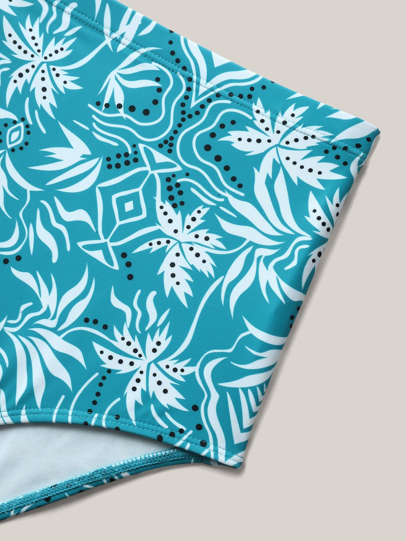 Twist Front Floral Print Swim Dress