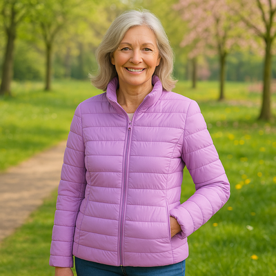 Ulla Padded Mid Jacket | Lilac