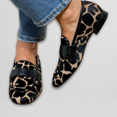 Élise | Chic Animal Print Loafers