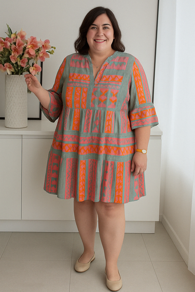 Vintage Tummy Covering Dress | LAVENDER