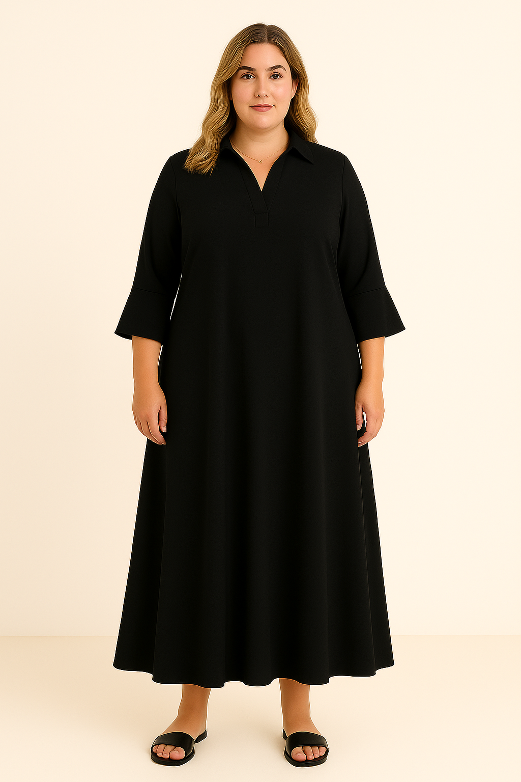 Long Sleeve Tummy Covering Dress | STOCKHOLM