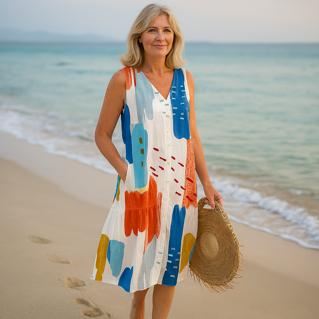 Cavell™ Floral Print Sleeveless Summer Dress