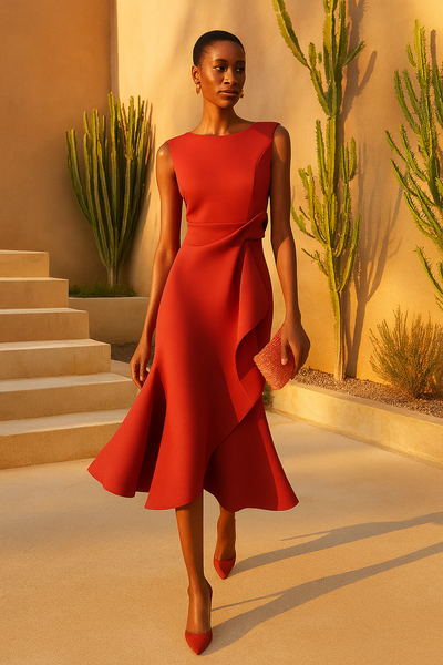 Juliette – Draped Asym Midi