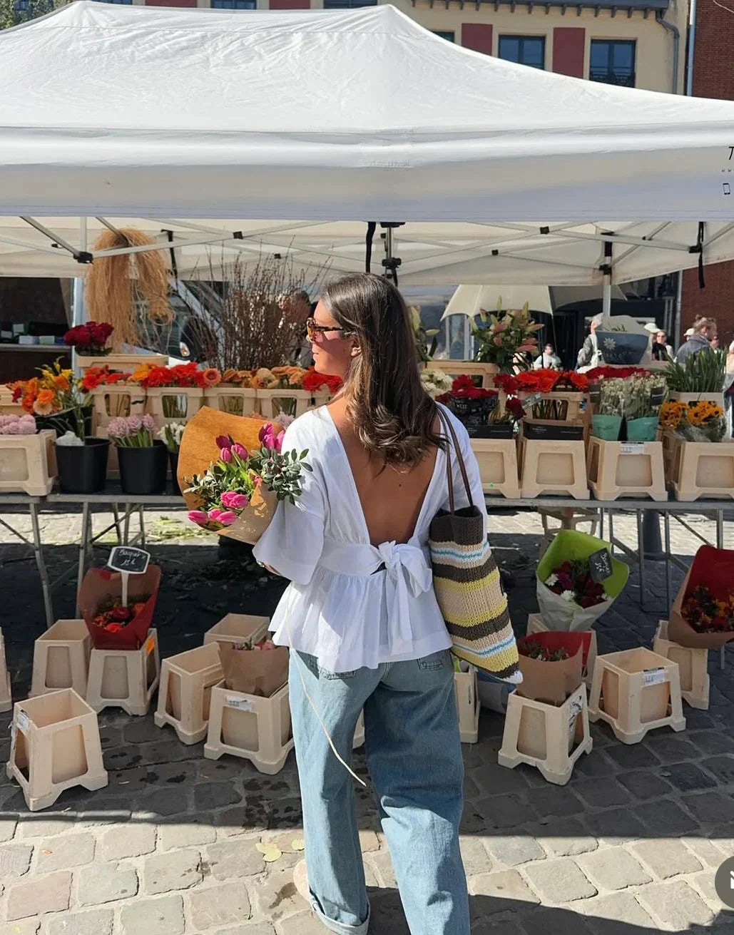 Brooke - Open Back Blouse