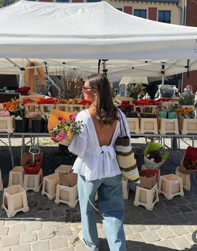 Brooke - Open Back Blouse