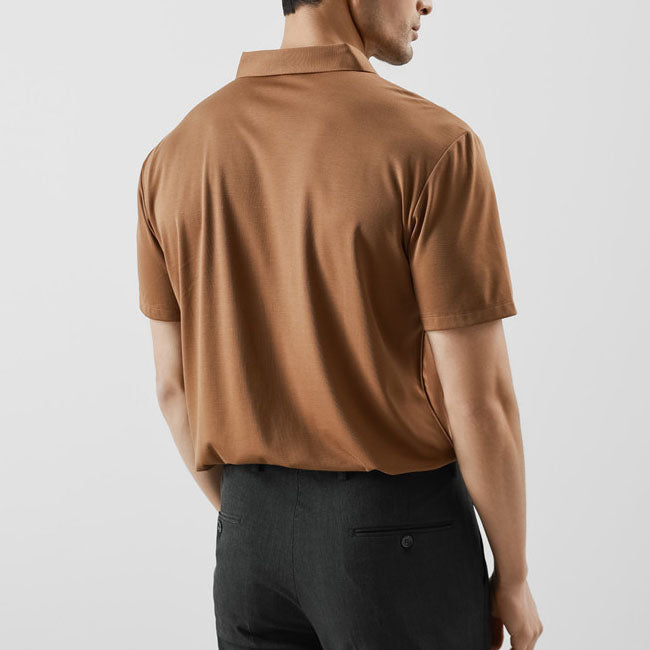 Laurent Cotton Silk Polo Shirt