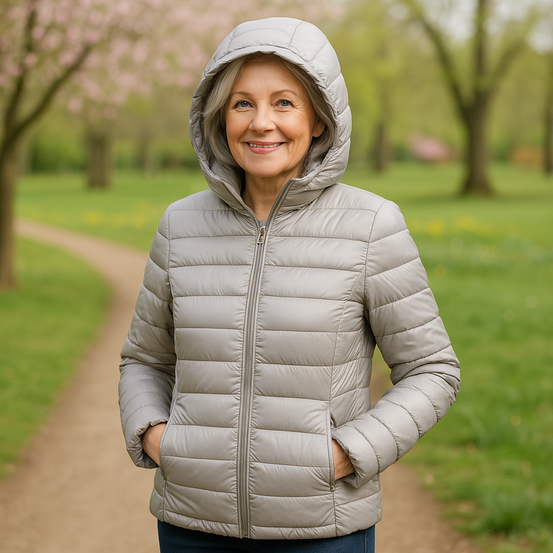 Metta Padded Mid-Season Jacket | Grey