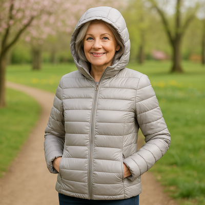 Metta Padded Mid-Season Jacket | Grey