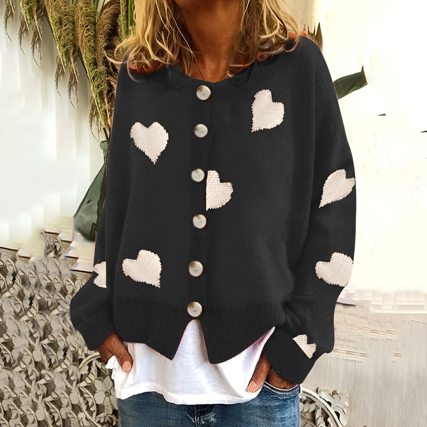 Maja | Heart Sweater