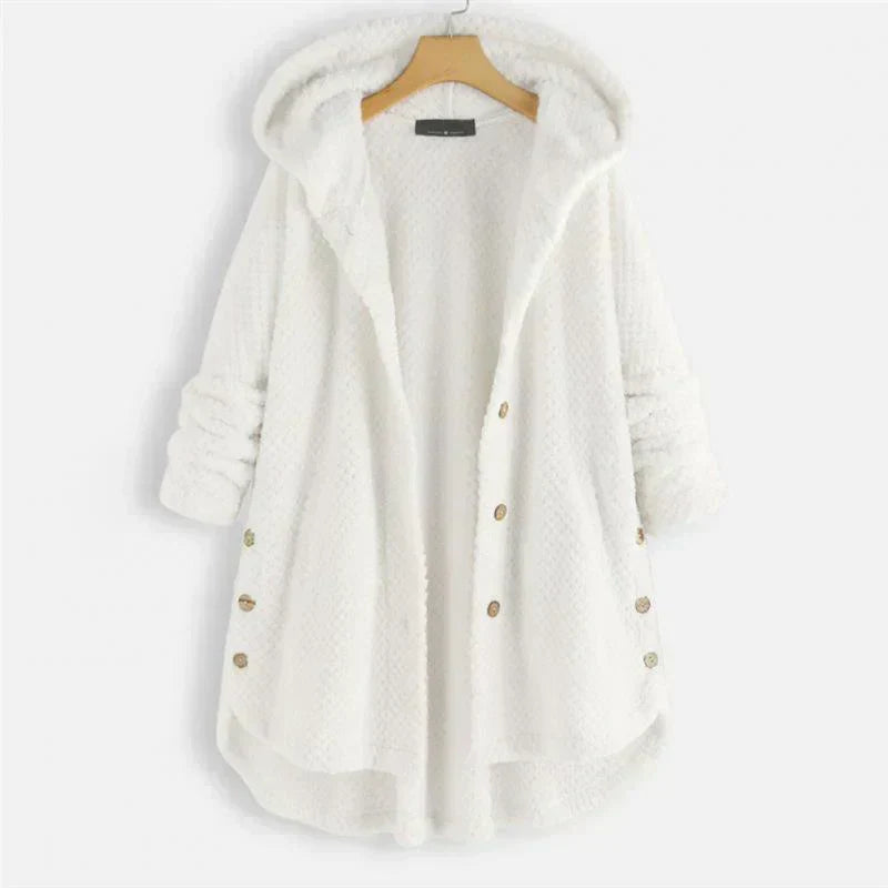Janet - Ribbed Hooded Cardigan
