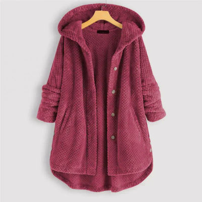 Janet - Ribbed Hooded Cardigan