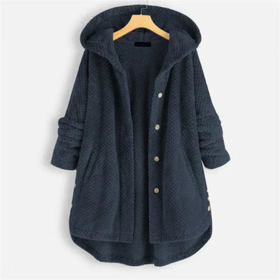 Janet - Ribbed Hooded Cardigan