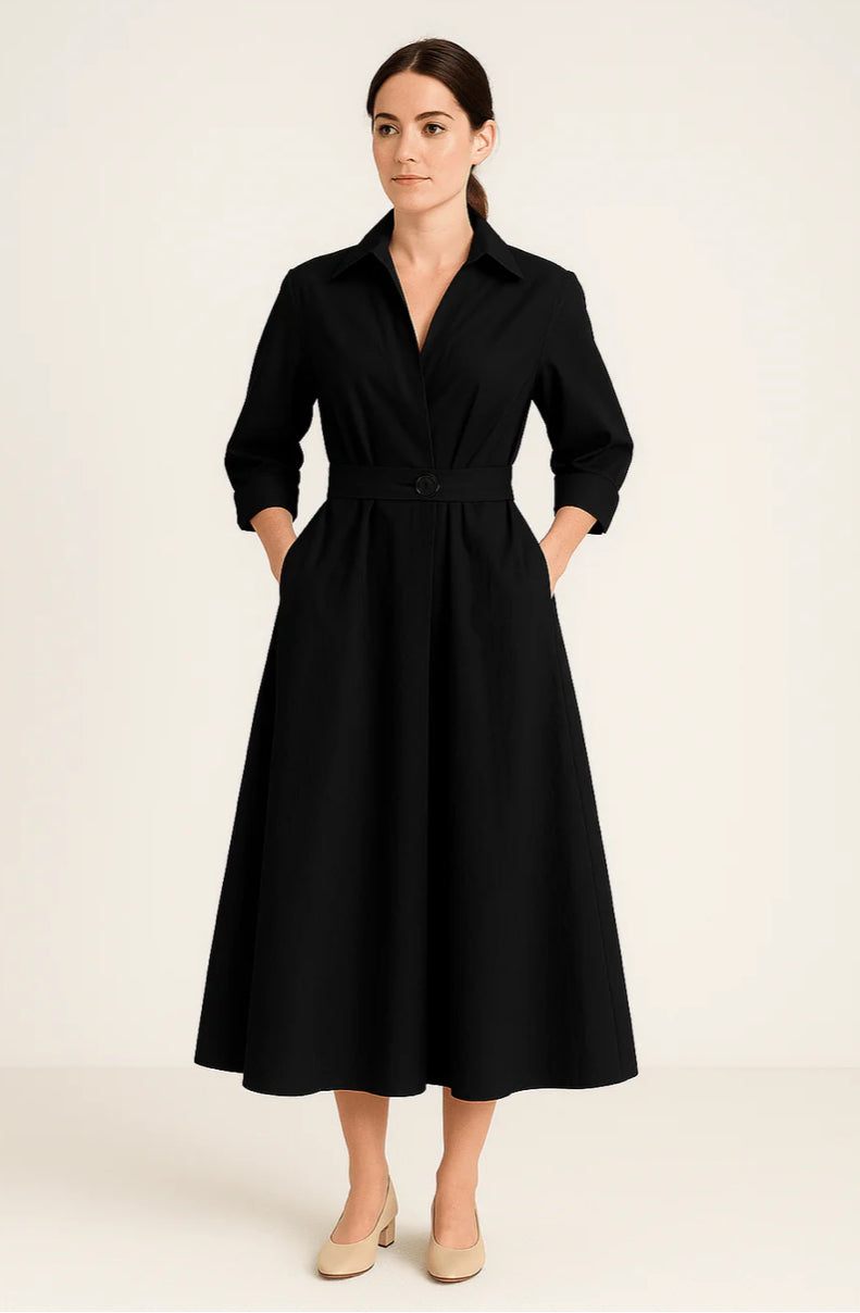 SARAH WOMEN'S COTTON STYLE SHIRT DRESS