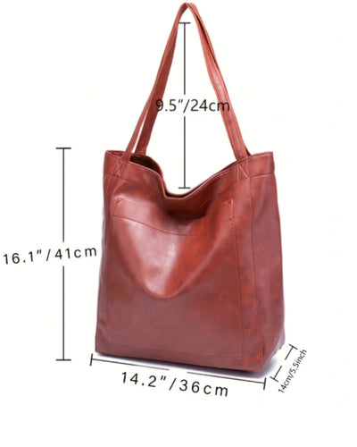 LEATHER SHOULDER BAG "LAILA"