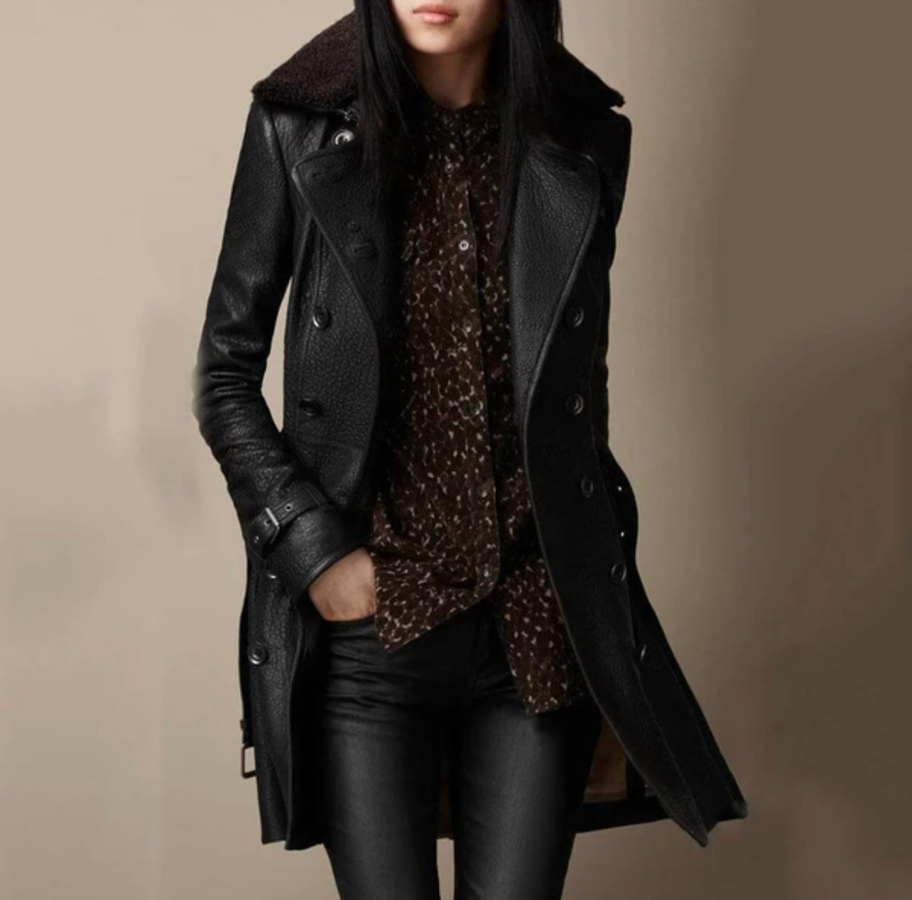 Genoveffa | Warm Leather Jacket