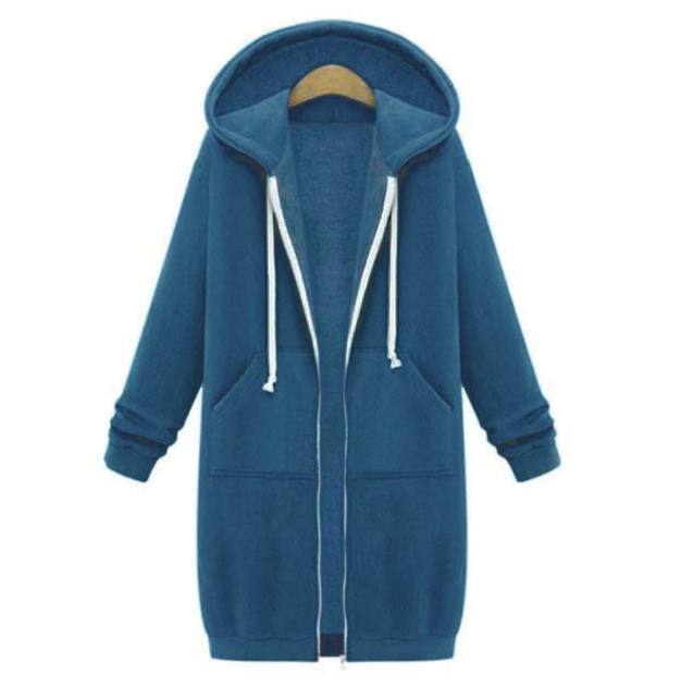 Bonnie - Longline Zip Hoodie