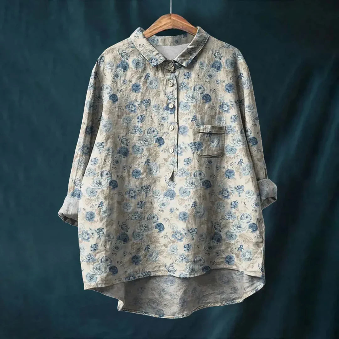 Jayde| Elegant Women's Floral Shirt