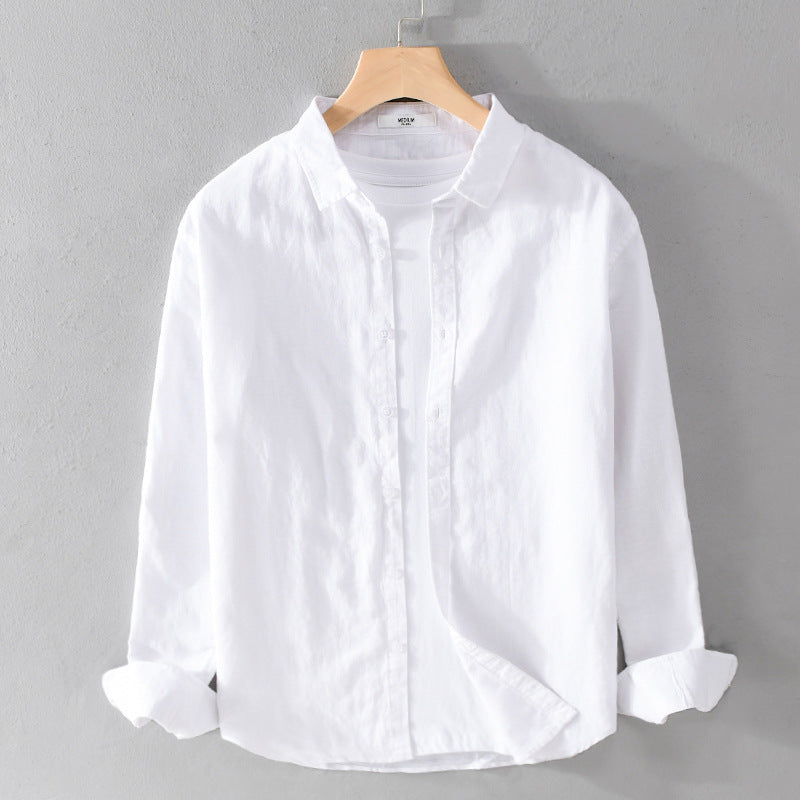 Marco Linen-Cotton Button Shirt