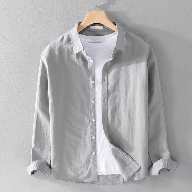 Marco Linen-Cotton Button Shirt