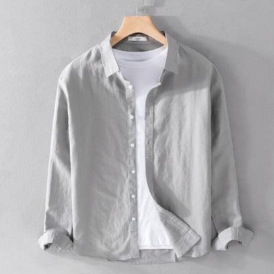 Marco Linen-Cotton Button Shirt