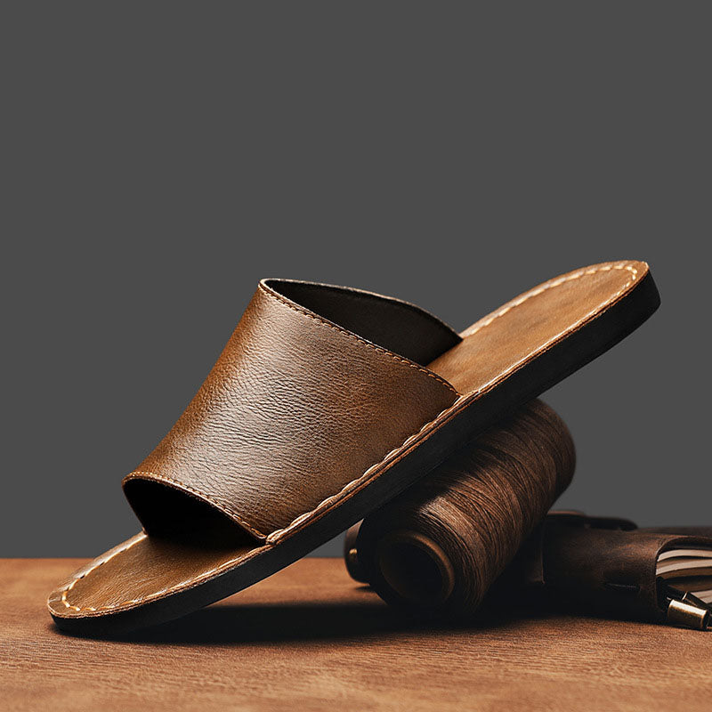Marco Genuine Leather Slides
