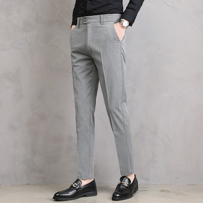 Adriano Pinstripe Tailored Trousers