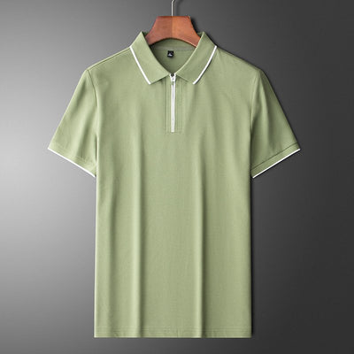 Axton Zip-Front Polo
