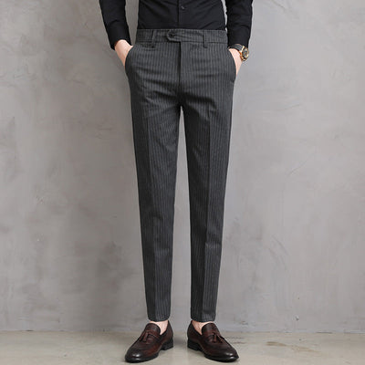Adriano Pinstripe Tailored Trousers