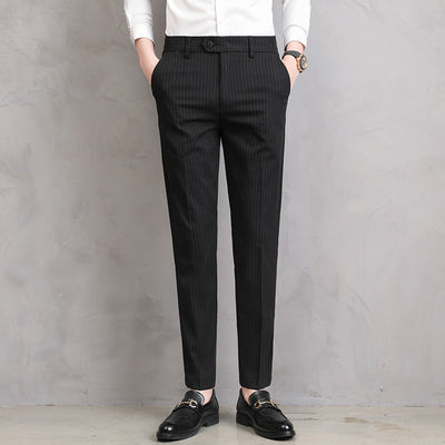 Adriano Pinstripe Tailored Trousers
