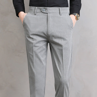 Adriano Pinstripe Tailored Trousers