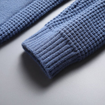 Matteo Waffle-Knit Shawl Cardigan