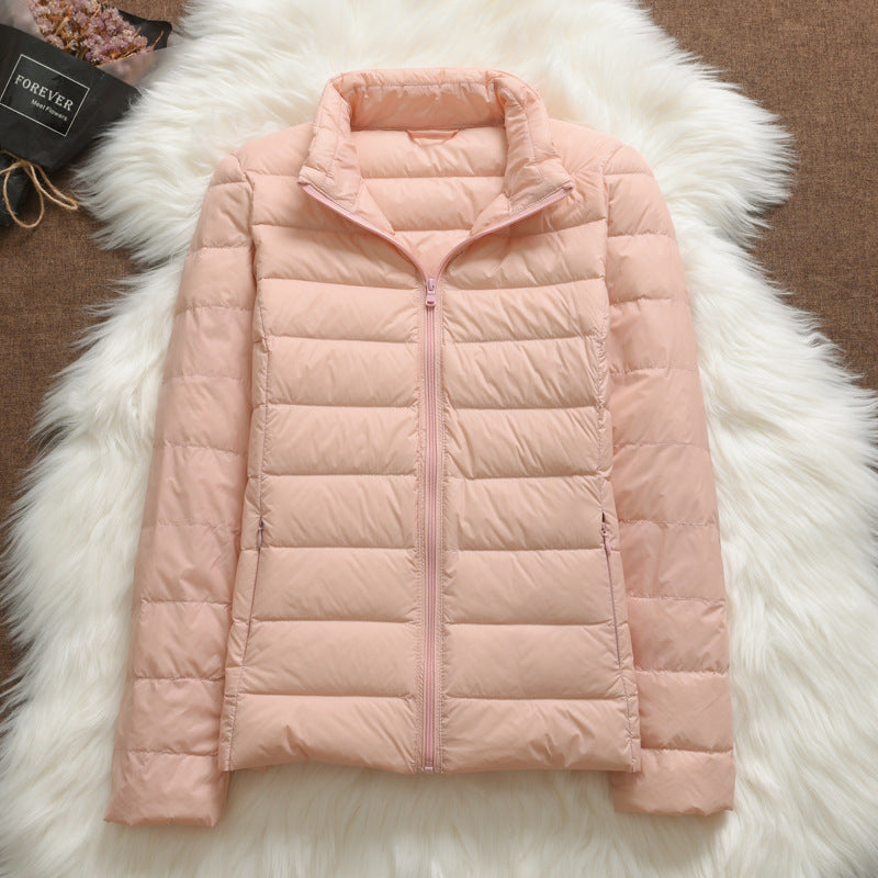 Ulla Padded Mid Jacket | Light Pink