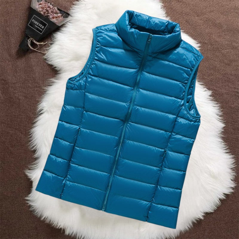 Isa Padded Gilet | Heavenly Blue
