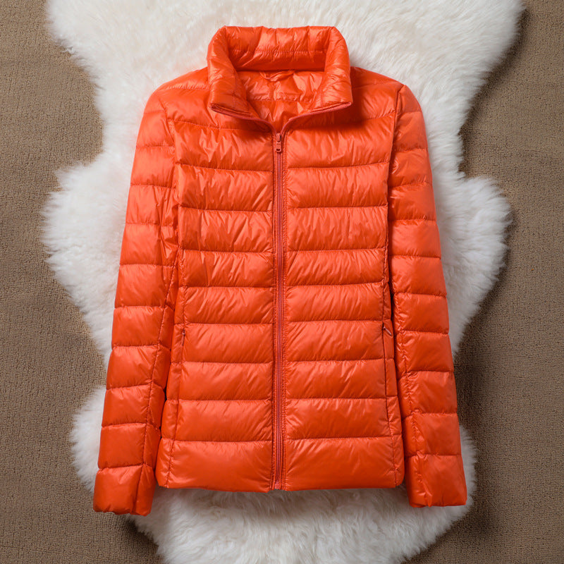 Ulla Lightweight Mid-Season Jacket | Orange