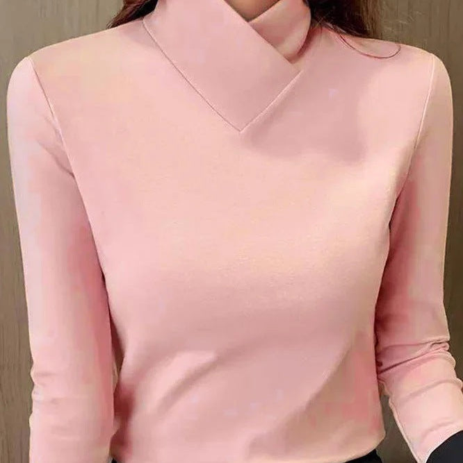 Emma | Elegant High Neck Roll Neck Sweater