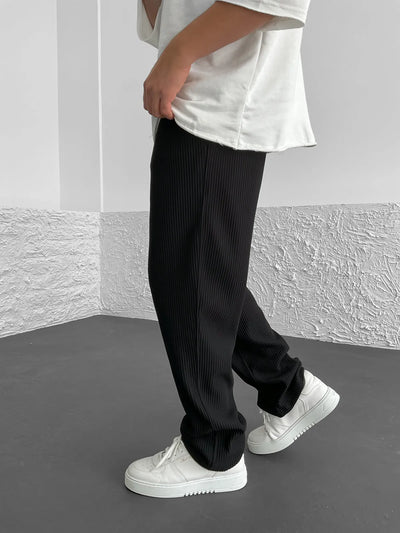 Ribbed Relaxed Fit Trousers