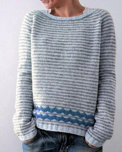 Christina - Patterned Knit Sweater