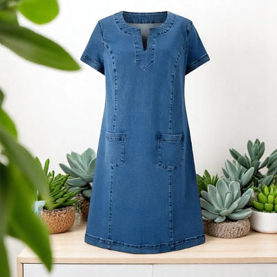 ILONA | CASUAL DENIM-STYLE DRESS