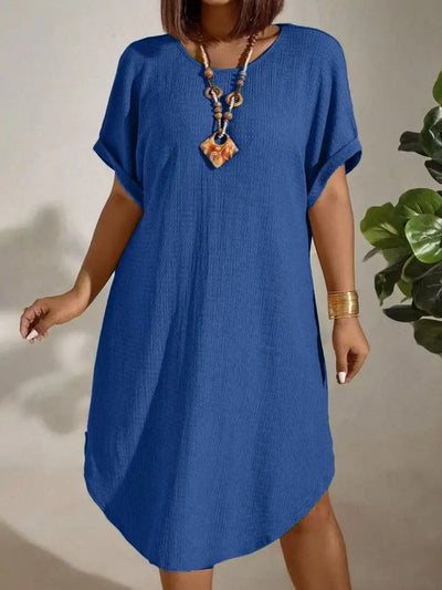 Dione - Elegant Tummy Covering Mini Dress